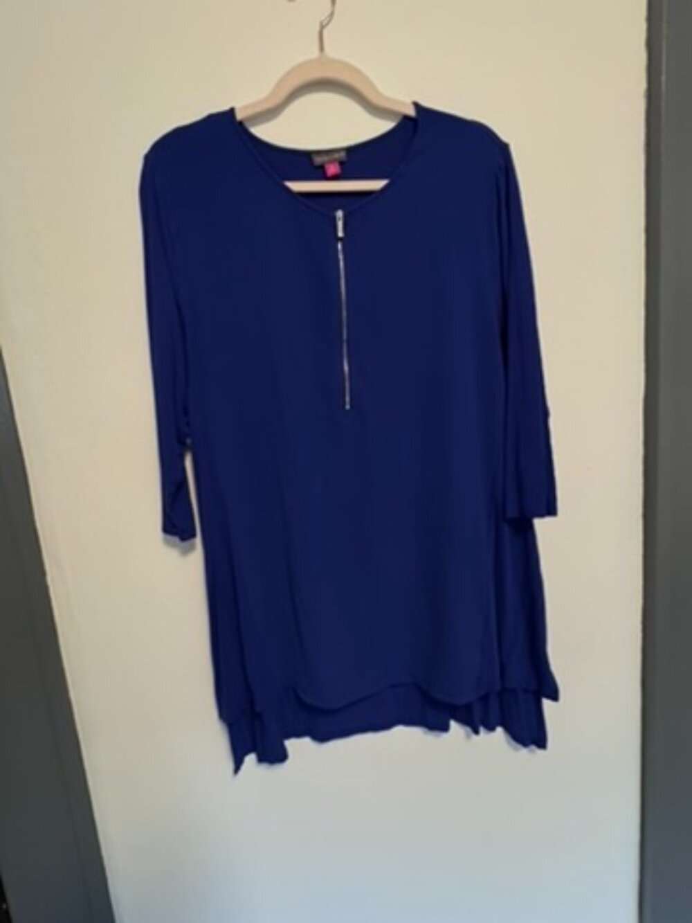 Vince Camuto Cobalt Blue Pullover Tunic XL - Picture 8 of 8